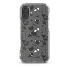Black and White Halloween iPhone Clear Case