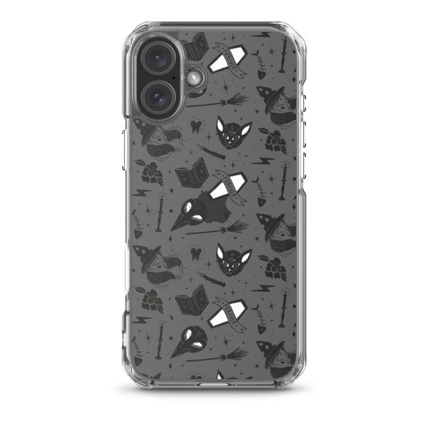 Black and White Halloween iPhone Clear Case