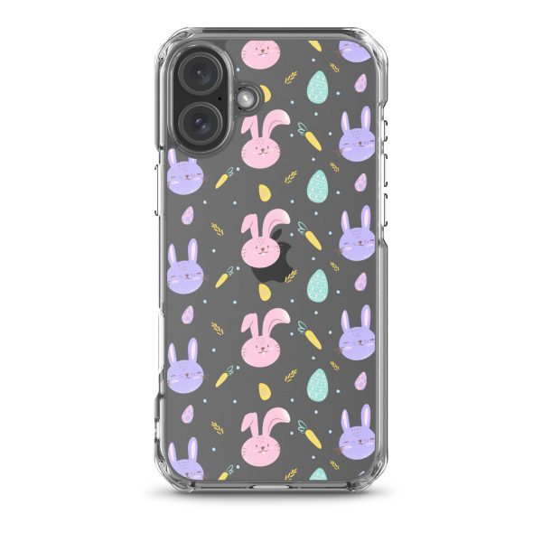 Cute Easter Bunnies iPhone Clear Case