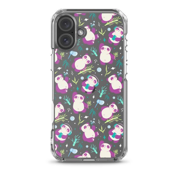 Cute Panda Bamboo iPhone Clear Case