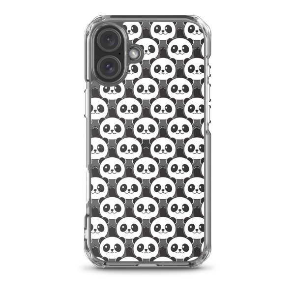 Cute Panda Bears iPhone Clear Case