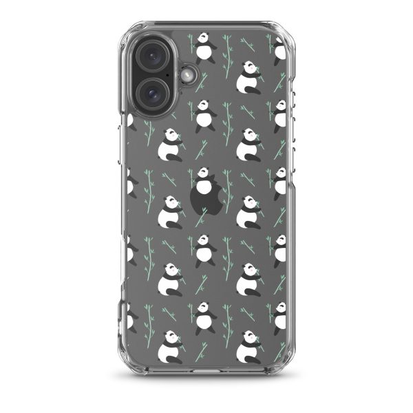 Cute Panda iPhone Clear Case