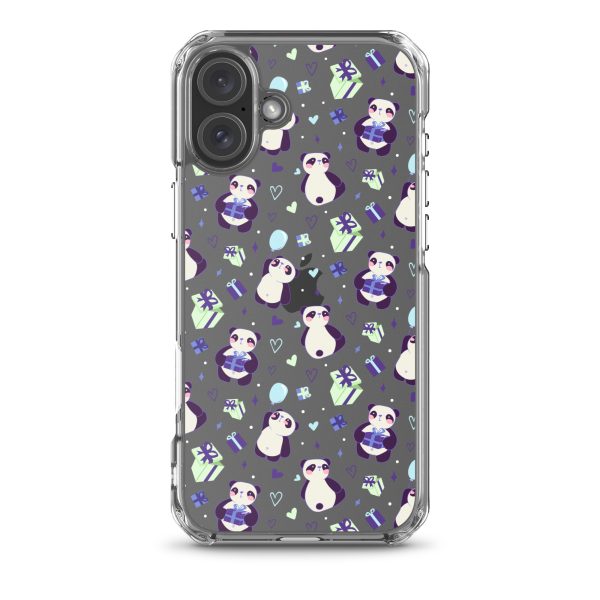 Cute Panda Presents iPhone Clear Case