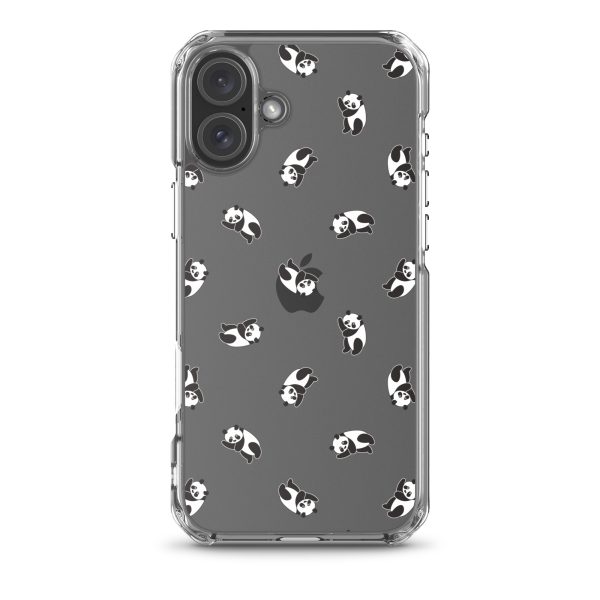 Cute Pandas iPhone Clear Case