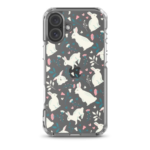 Easter Cute Rabbits iPhone Clear Case