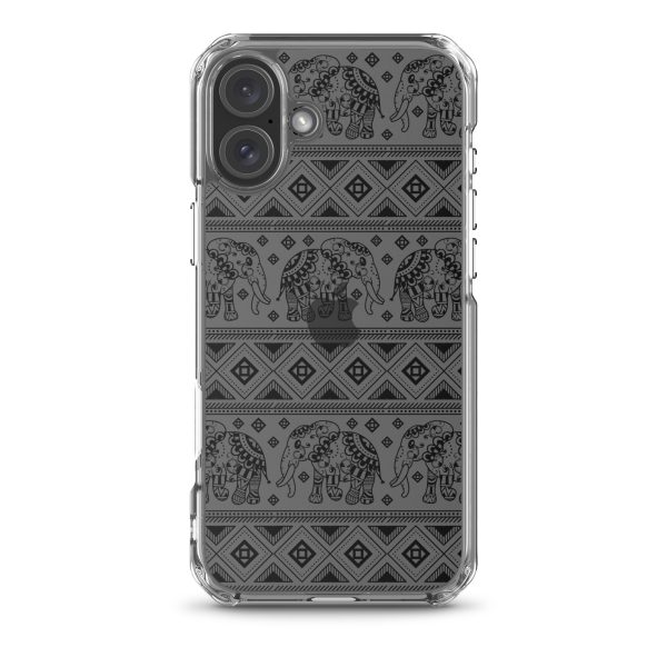 Elephant Mandala iPhone Clear Case