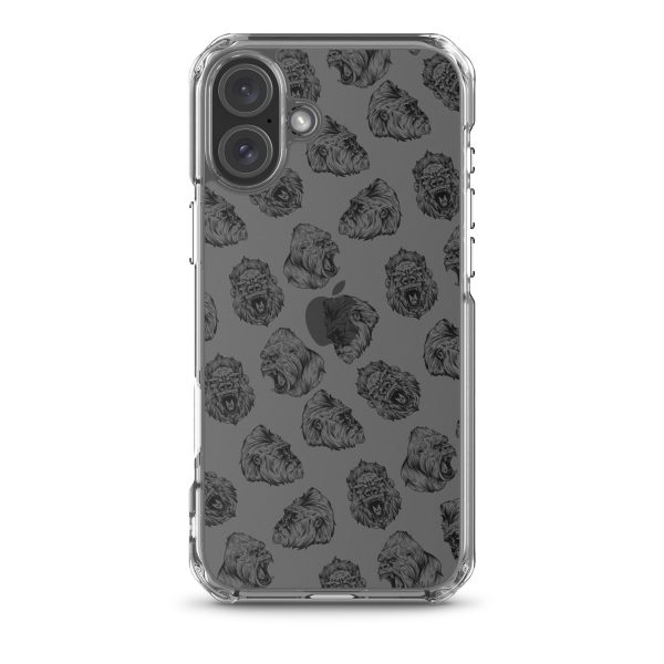 Illustrated Gorilla Seamless iPhone Clear Case