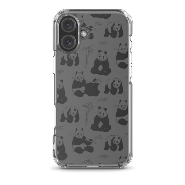 Panda Bears Bamboo iPhone Clear Case