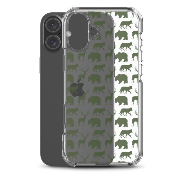Animals Silhouette iPhone Clear Case