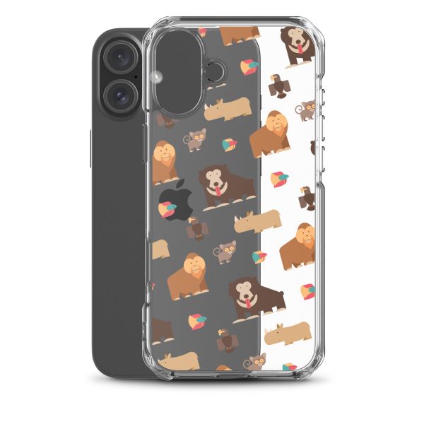 Asian Jungle Animals iPhone Clear Case