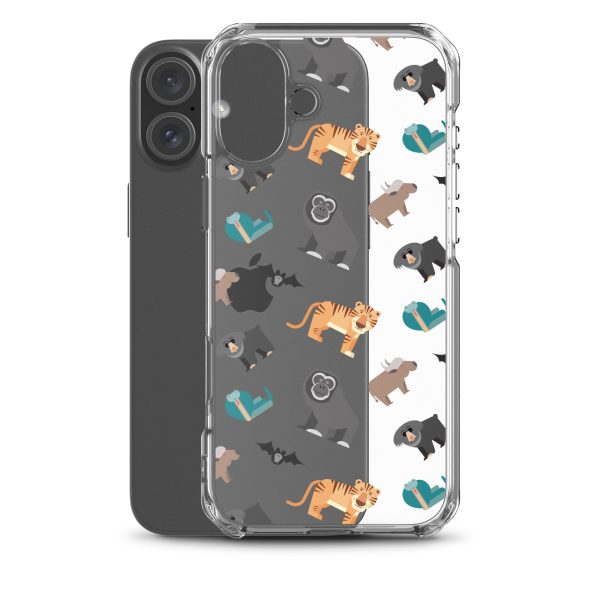 Asian Jungle Animals iPhone Clear Case
