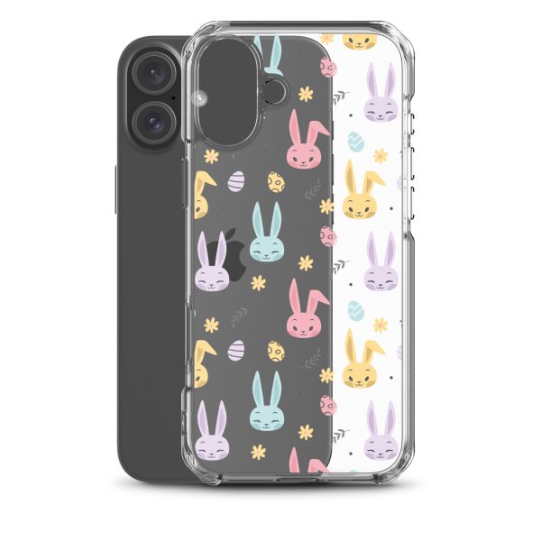 Colorful Bunnies Easter iPhone Clear Case