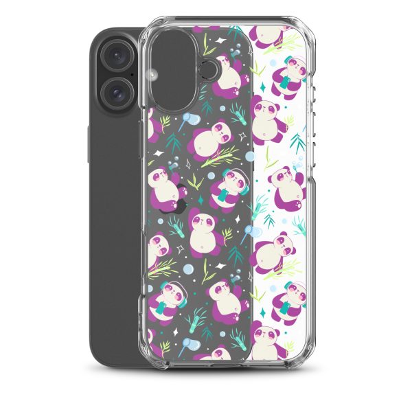 Cute Panda Bamboo iPhone Clear Case