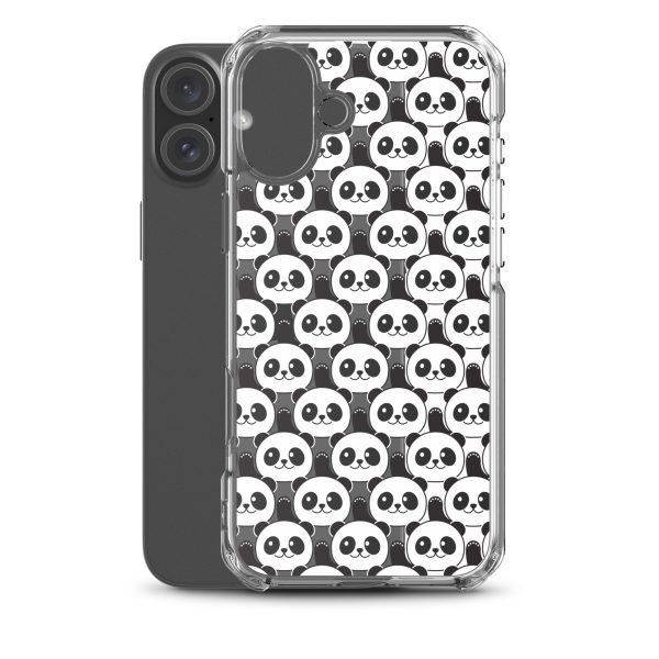 Cute Panda Bears iPhone Clear Case
