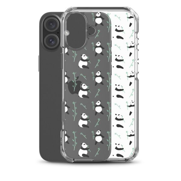 Cute Panda iPhone Clear Case