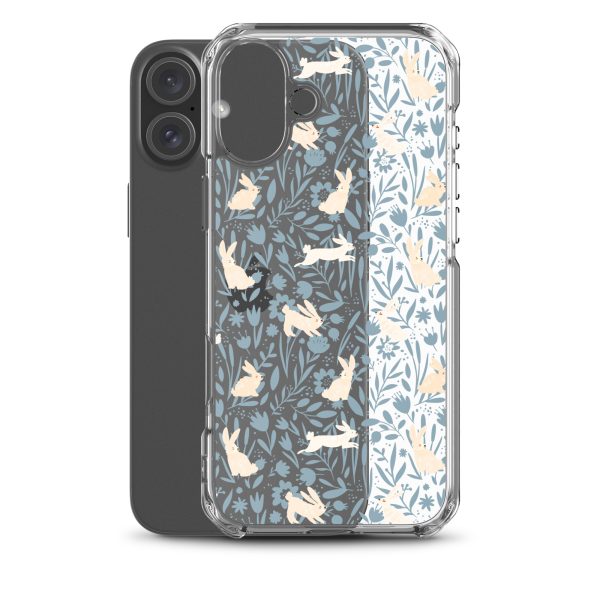 Easter Hopping Bunnies iPhone Clear Case