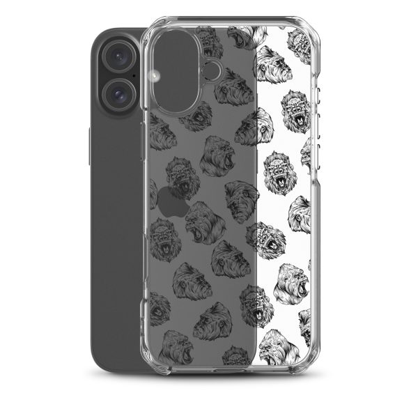 Illustrated Gorilla Seamless iPhone Clear Case