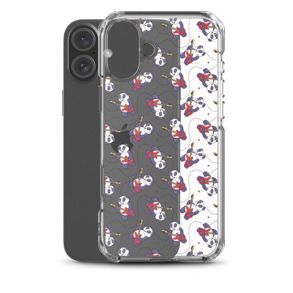 Panda Guitarist iPhone Clear Case