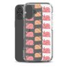 Pink Bunnies iPhone Clear Case