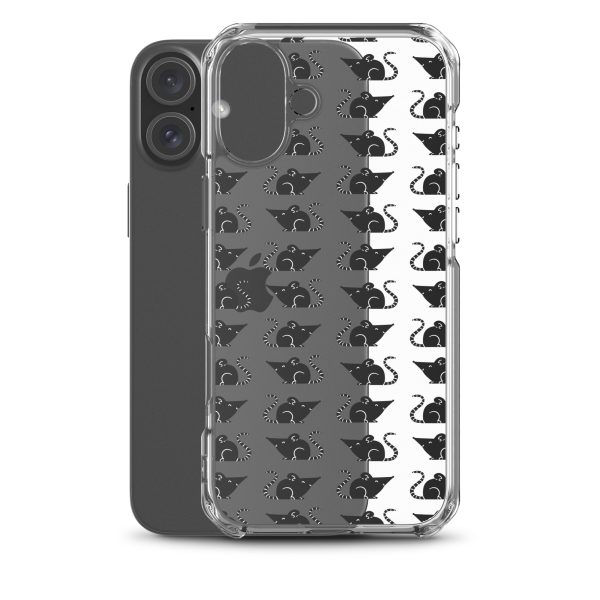 Rat Silhouette iPhone Clear Case