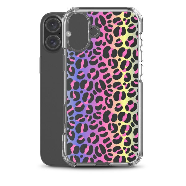Neon Leopard iPhone Clear Case