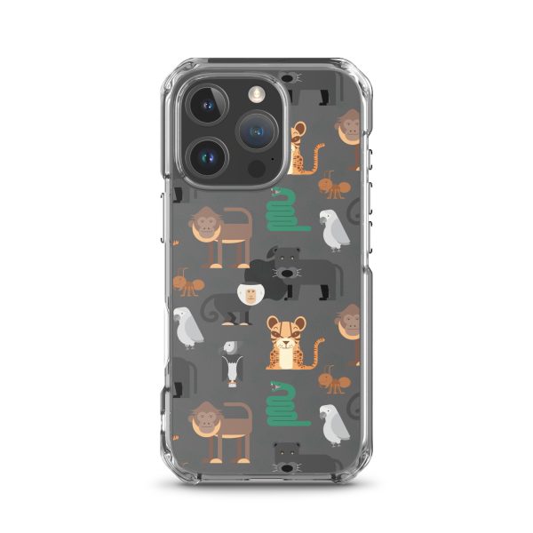 Amazon Jungle Animals iPhone Clear Case