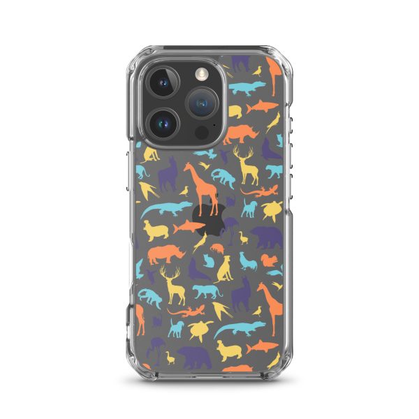 Animal Silhouette iPhone Clear Case