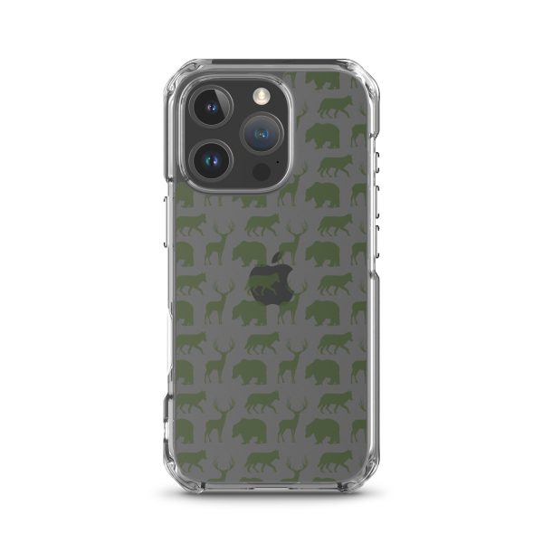 Animals Silhouette iPhone Clear Case