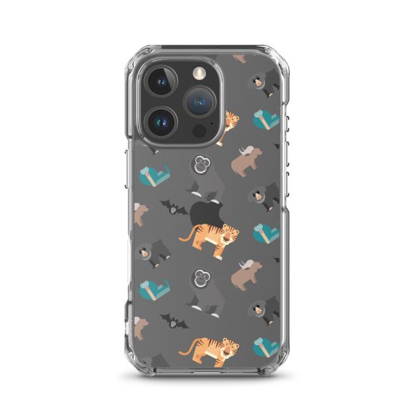 Asian Jungle Animals iPhone Clear Case