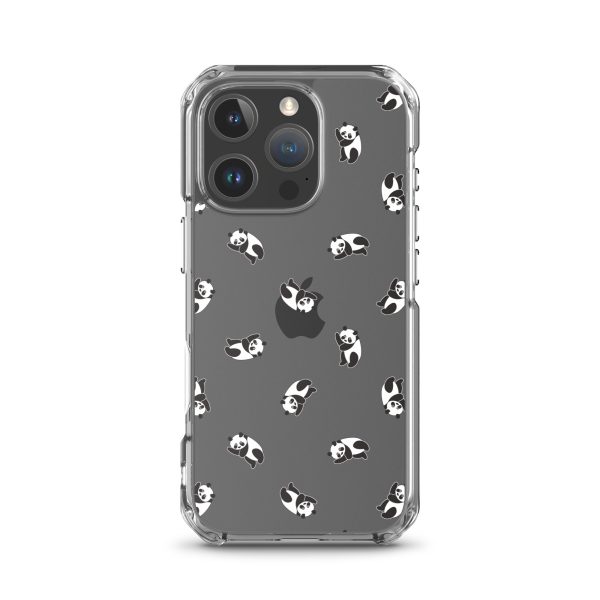 Cute Pandas iPhone Clear Case