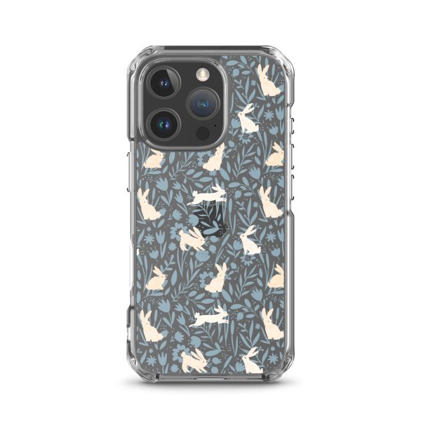 Easter Hopping Bunnies iPhone Clear Case