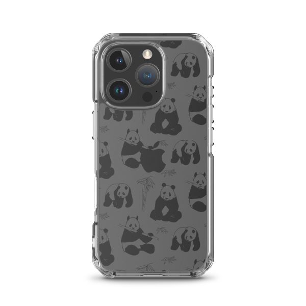 Panda Bears Bamboo iPhone Clear Case