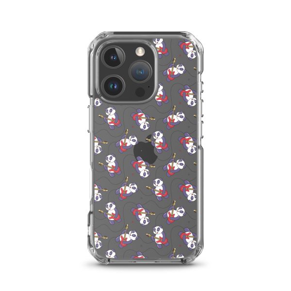 Panda Guitarist iPhone Clear Case