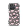 Seamless Elephant Silhouette iPhone Clear Case