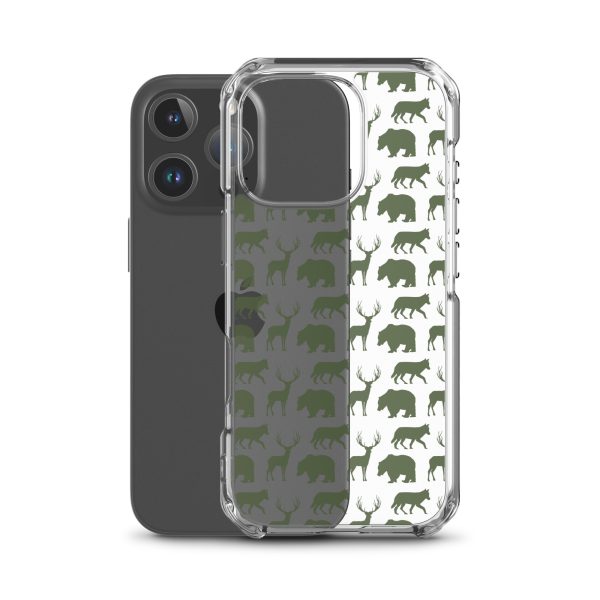 Animals Silhouette iPhone Clear Case