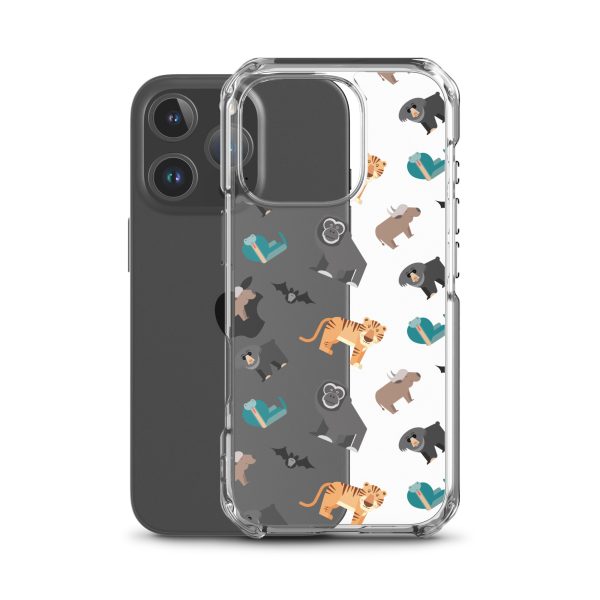 Asian Jungle Animals iPhone Clear Case