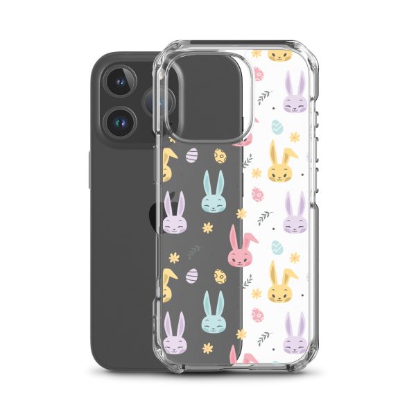 Colorful Bunnies Easter iPhone Clear Case