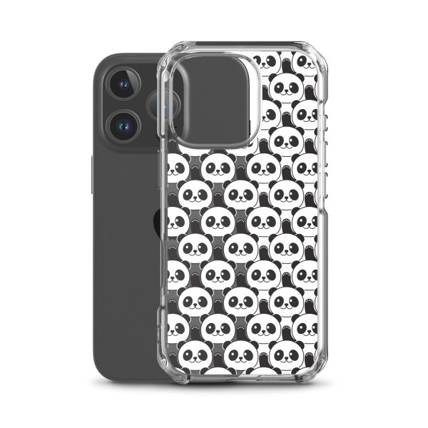 Cute Panda Bears iPhone Clear Case