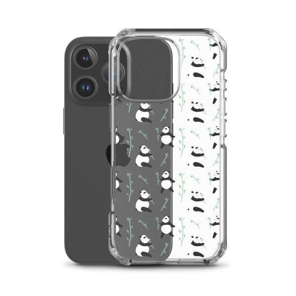 Cute Panda iPhone Clear Case