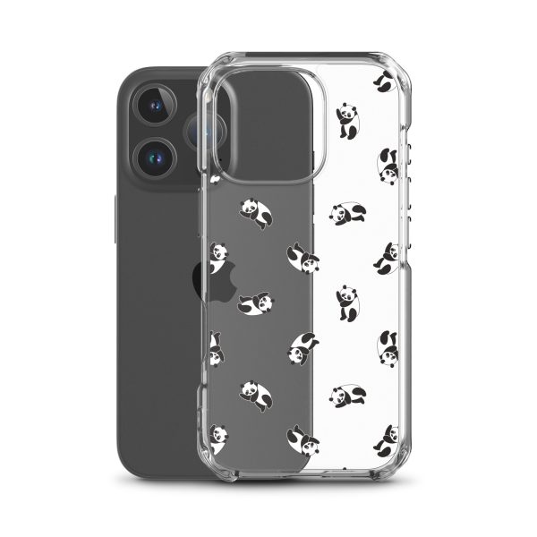 Cute Pandas iPhone Clear Case