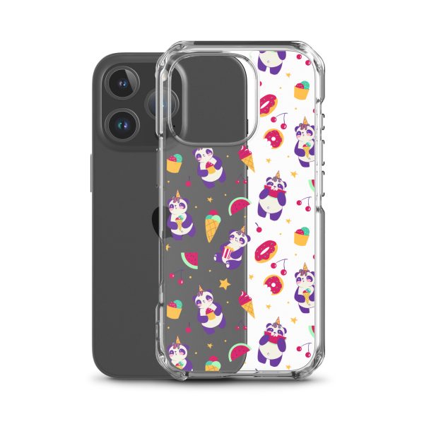 Cute Panda Sweets iPhone Clear Case