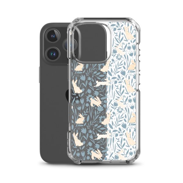 Easter Hopping Bunnies iPhone Clear Case