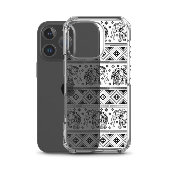 Elephant Mandala iPhone Clear Case