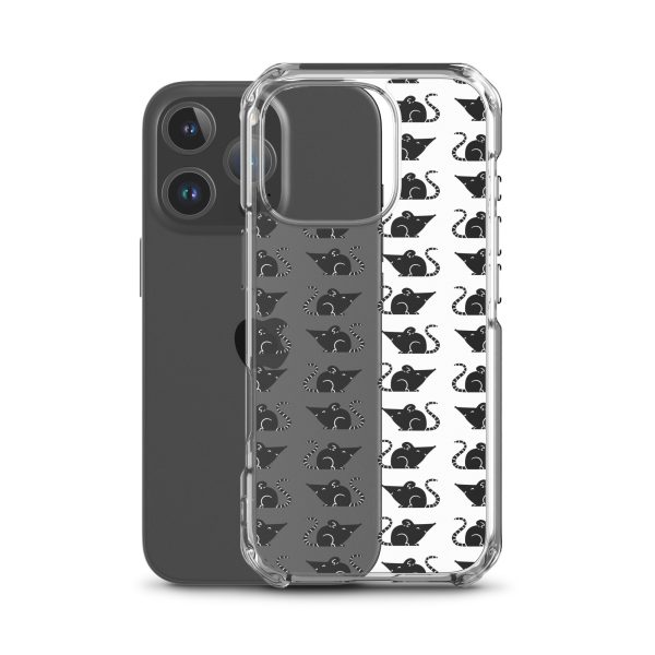 Rat Silhouette iPhone Clear Case