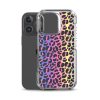 Neon Leopard iPhone Clear Case
