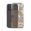 Tiger Print iPhone Clear Case