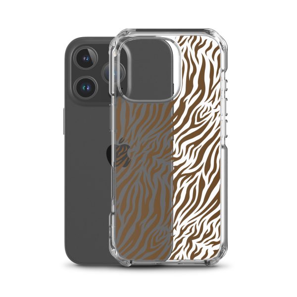 Tiger Print iPhone Clear Case
