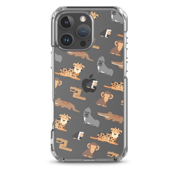 African Jungle Animals iPhone Clear Case