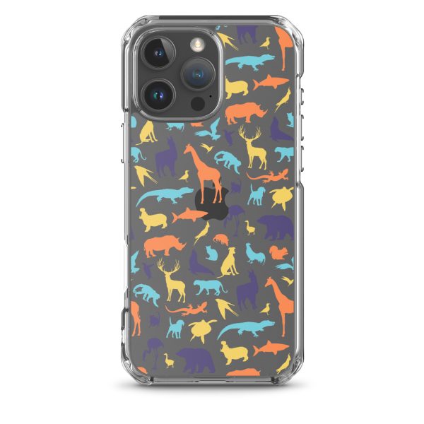 Animal Silhouette iPhone Clear Case