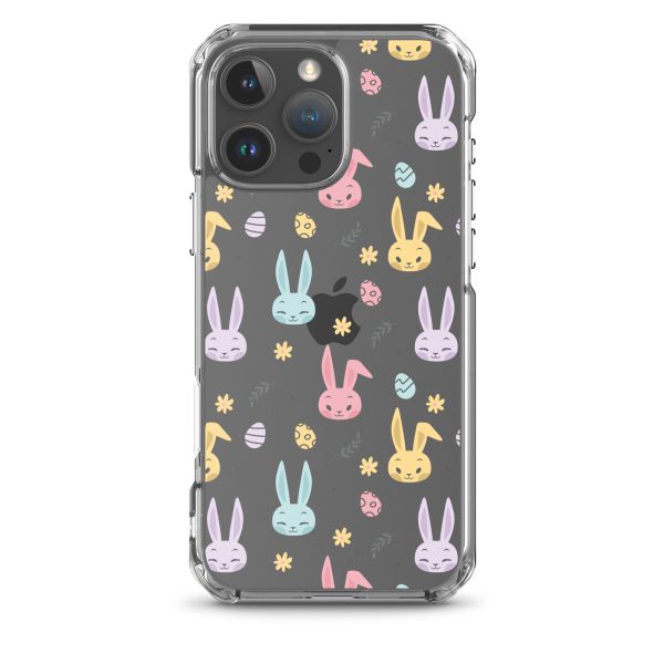 Colorful Bunnies Easter iPhone Clear Case